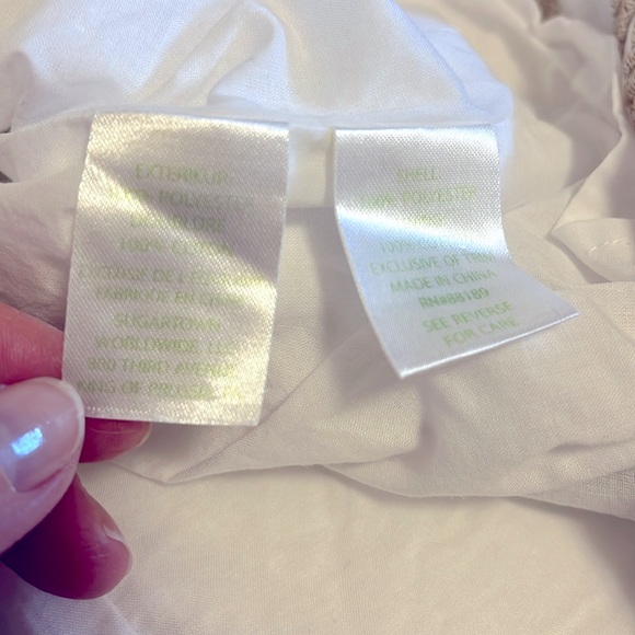 💚Lilly Pulitzer Women’s Lane Resort White Gold Pineapple Trim Mini Dress Size 00 - Picture 11 of 12